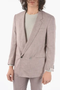 Sale giacca doppio petto VOGUE senza spacchi revers classico Uomo Giacche