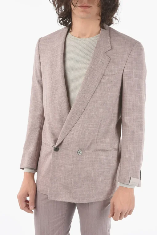 Sale giacca doppio petto VOGUE senza spacchi revers classico Uomo Giacche