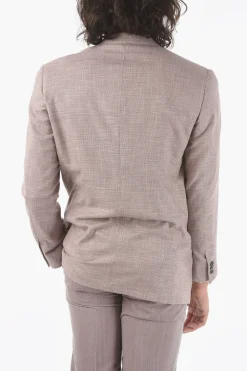 Sale giacca doppio petto VOGUE senza spacchi revers classico Uomo Giacche