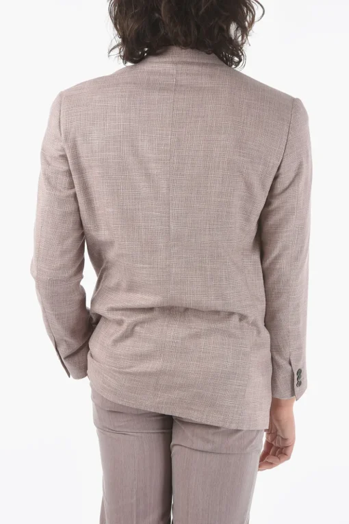 Sale giacca doppio petto VOGUE senza spacchi revers classico Uomo Giacche