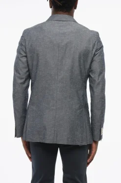 Clearance Giacca Doppiopetto Due Spacchi Revers a Lancia Uomo Giacche