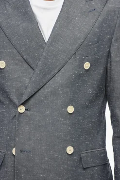 Clearance Giacca Doppiopetto Due Spacchi Revers a Lancia Uomo Giacche
