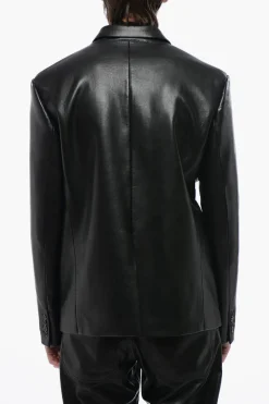 Fashion Giacca ROX in Pelle Vegan Uno Spacco Uomo Giacche