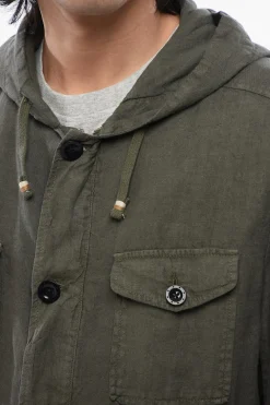 Giacca Sahariana in Lino con Cappuccio></noscript>Altea Hot