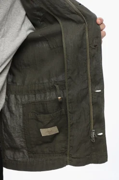 Giacca Sahariana in Lino con Cappuccio></noscript>Altea Hot