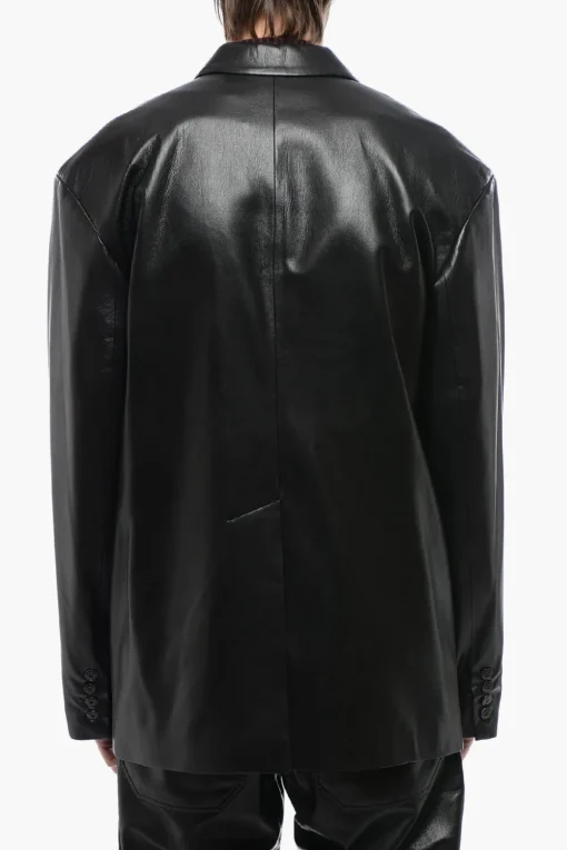 Giacca SANCO in Pelle Vegan Uno Spacco>Nanushka New