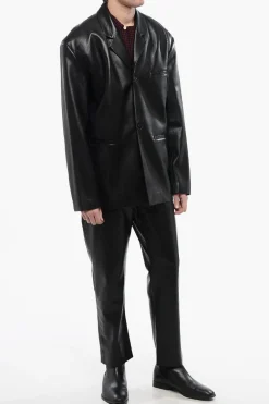 Giacca SANCO in Pelle Vegan Uno Spacco></noscript>Nanushka New