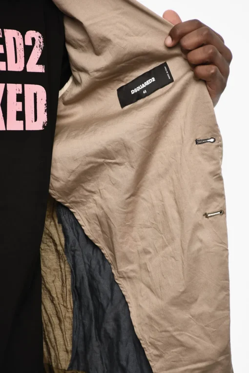 Clearance Giacca Sfoderata a 2 Bottoni Color Block Uomo Giacche