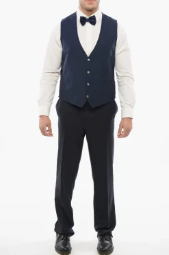 Sale Gilet 4 Bottoni In Lana Uomo Giacche