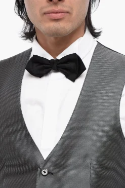 Best Gilet ACADEMY CERIMO in Seta Ricamato con 4 Bottoni Uomo Giacche