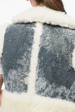 Gilet Cropped Fit in Shearling></noscript>Dolce & Gabbana Hot