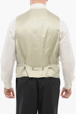 Best Gilet In Lana 5 Bottoni Con Tasca A Filo Uomo Giacche
