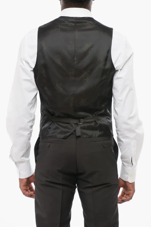 Online Gilet In Lana RESET 5 Bottoni Con Tasche A Filo Uomo Giacche