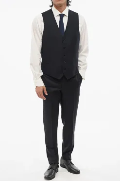 Best Gilet in Lana Vergine a Cinque Bottoni Uomo Giacche