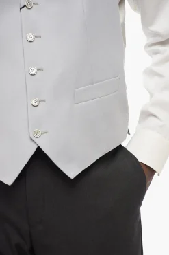 Best Gilet in Lana Vergine con Tasche a Filo Uomo Giacche