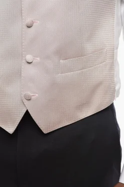 Sale Gilet In Seta 4 Bottoni Ricamata Uomo Giacche