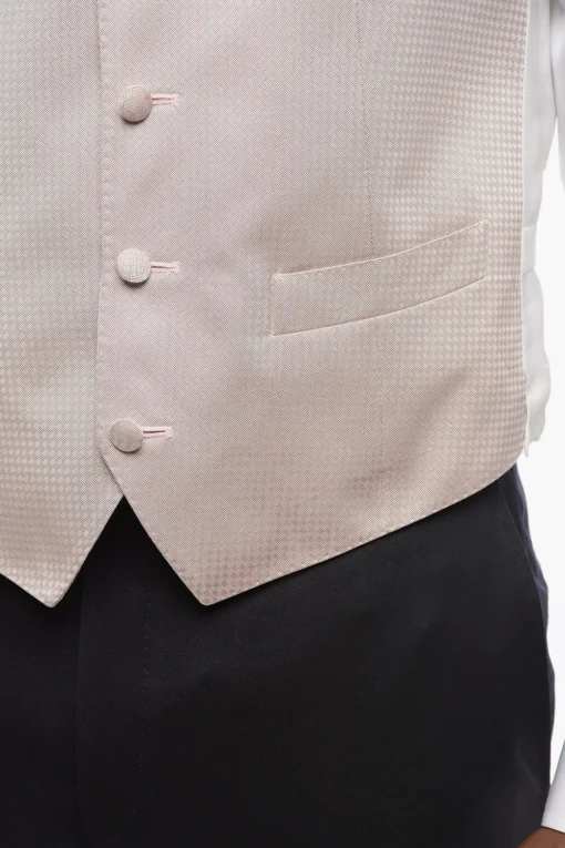 Sale Gilet In Seta 4 Bottoni Ricamata Uomo Giacche