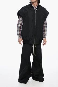 Hot Gilet Trapuntato JUMBO FLIGHT Oversize con Martingala Uomo Giubbotti