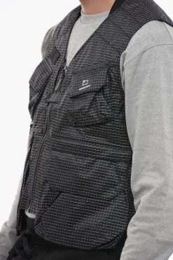 Fashion Gilet TSUNOOGA a Quadri con Taschino Uomo Giubbotti