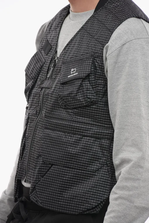 Fashion Gilet TSUNOOGA a Quadri con Taschino Uomo Giubbotti
