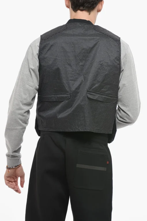 Fashion Gilet TSUNOOGA a Quadri con Taschino Uomo Giubbotti