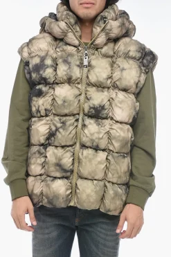 Gilet W-RALLE-SL Trapuntato Con Stampa Tie-Dye>Diesel Hot