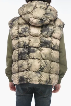 Gilet W-RALLE-SL Trapuntato Con Stampa Tie-Dye>Diesel Hot