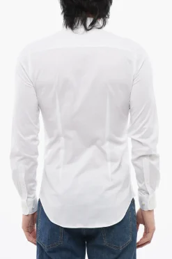 Discount GIORGIO ICON Camicia in Jersey di Cotone con Collo Button-down Uomo Camicie