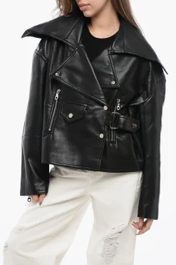 Giubbotto Biker ADO In Pelle Vegan>Nanushka Online