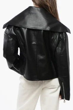 Giubbotto Biker ADO In Pelle Vegan></noscript>Nanushka Online