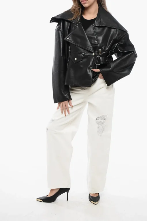 Giubbotto Biker ADO In Pelle Vegan>Nanushka Online
