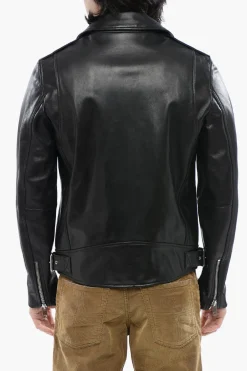Fashion Giubbotto Biker L-GARRETT-R in Pelle Uomo Giubbotti