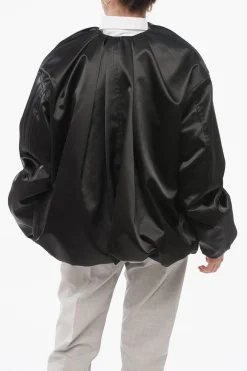Best Giubbotto Bomber In Satin Con Drappeggio Donna Giubbotti