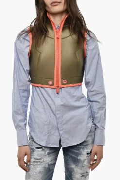 Best Giubbotto Crop In Tessuto Tecnico Con Finiture a Contrasto Donna Giubbotti