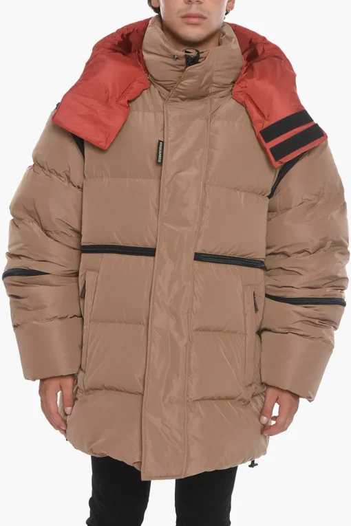 Giubbotto Imbottito Con cappuccio Removibile>Dsquared2 Fashion
