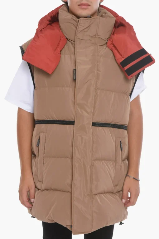 Giubbotto Imbottito Con cappuccio Removibile>Dsquared2 Fashion
