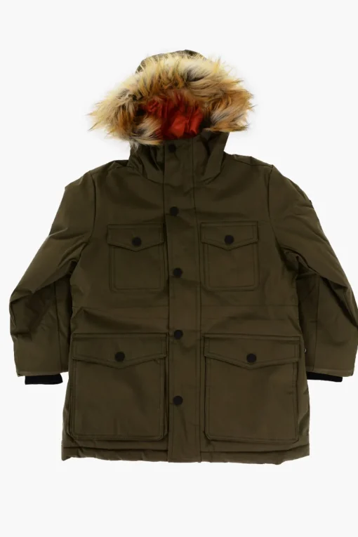 Giubbotto Imbottito Utility con Finta Pelliccia>Diesel Kids Online