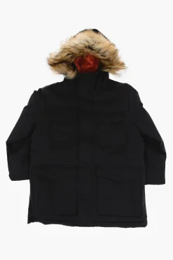 Outlet Giubbotto Imbottito Utility con Finta Pelliccia Bambino Abbigliamento