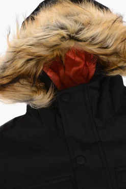 Outlet Giubbotto Imbottito Utility con Finta Pelliccia Bambino Abbigliamento