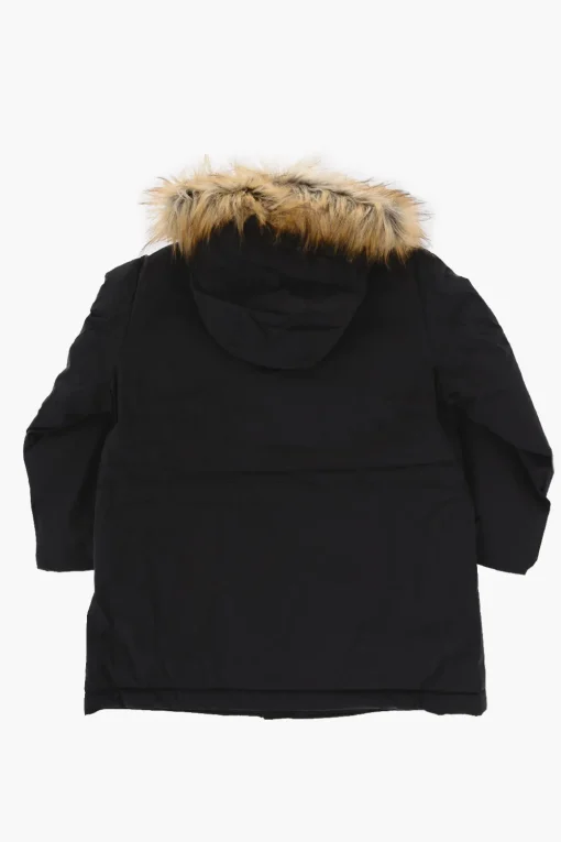 Outlet Giubbotto Imbottito Utility con Finta Pelliccia Bambino Abbigliamento