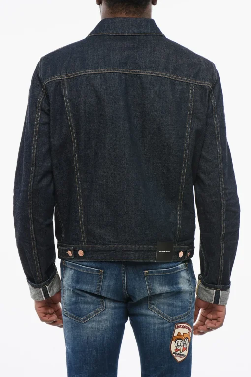 Giubbotto in Denim DAN JEAN Lavaggio Scuro>Dsquared2 Outlet