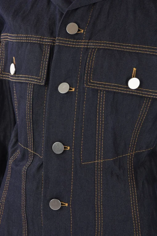 Sale Giubbotto in Denim Effetto Stropicciato Donna Giubbotti