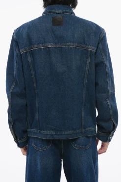 Giubbotto In Jeans Con Dettagli Zip>Off-White Fashion