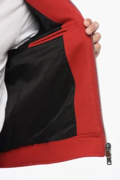 New Giubbotto in Misto Lana DIAMOND con Inserto Ricamato Uomo Giubbotti