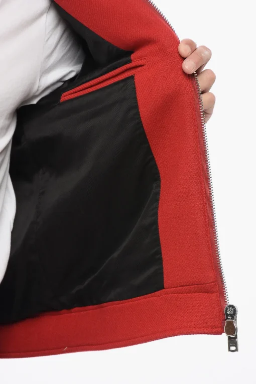 New Giubbotto in Misto Lana DIAMOND con Inserto Ricamato Uomo Giubbotti