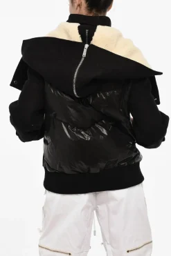 Giubbotto in Misto Lana Vergine e Nylon con Chiusura Alamari>Dsquared2 New