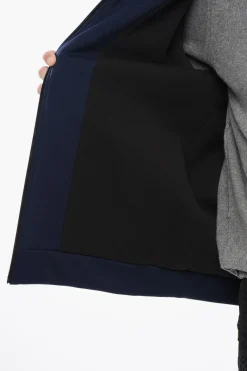 Fashion Giubbotto in Misto Nylon a Tinta Unita con Cappuccio Uomo Giubbotti