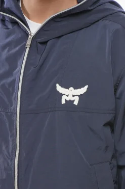 Clearance Giubbotto in Nylon con Cappuccio e 2 Tasche Uomo Giubbotti