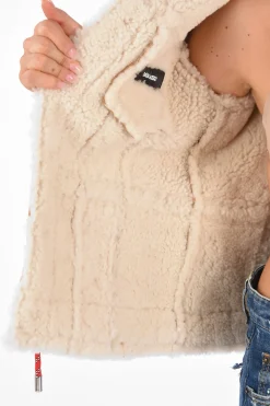 Giubbotto in Shearling con Coulisse></noscript>Dsquared2 Outlet