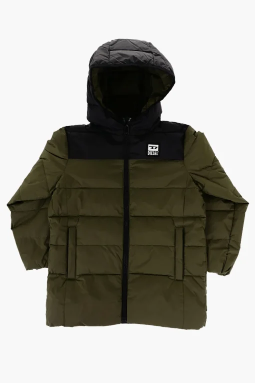 Giubbotto JULPS Bicolore Trapuntato con Logo a Contrasto>Diesel Kids Outlet